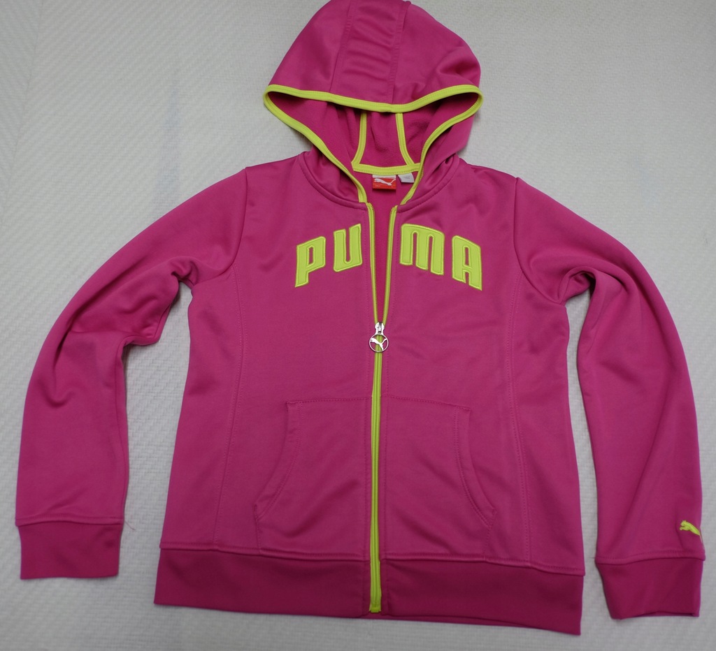 BLUZA _ PUMA _ 10/12 LAT 140/152 NEON BIG LOGO