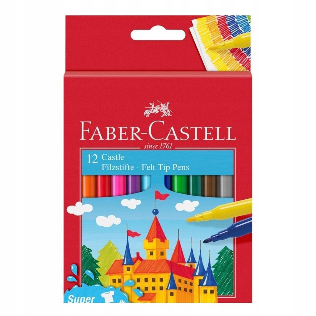 FLAMASTRY ZAMEK 12 KOLORÓW