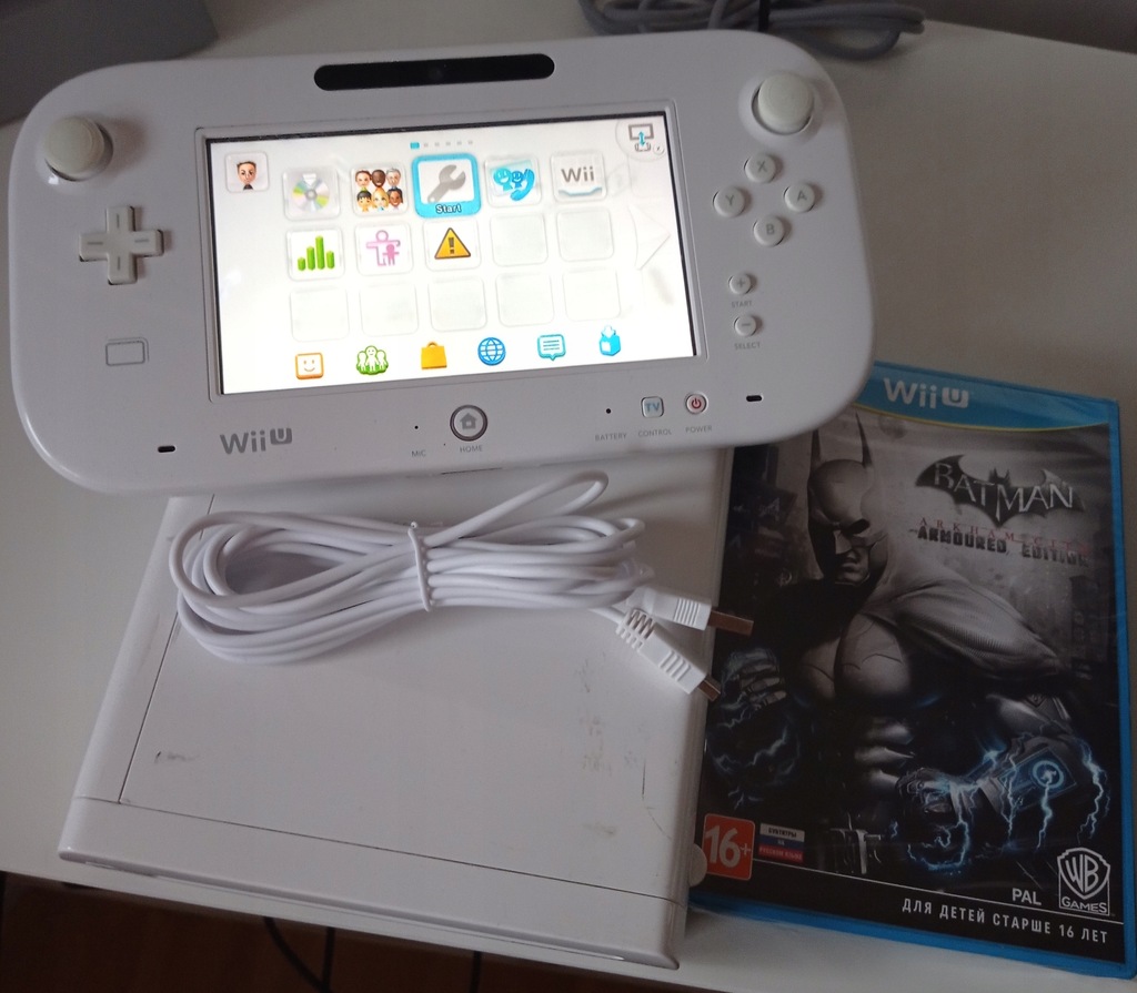 Biała Konsola Wii U WiiU + GRA