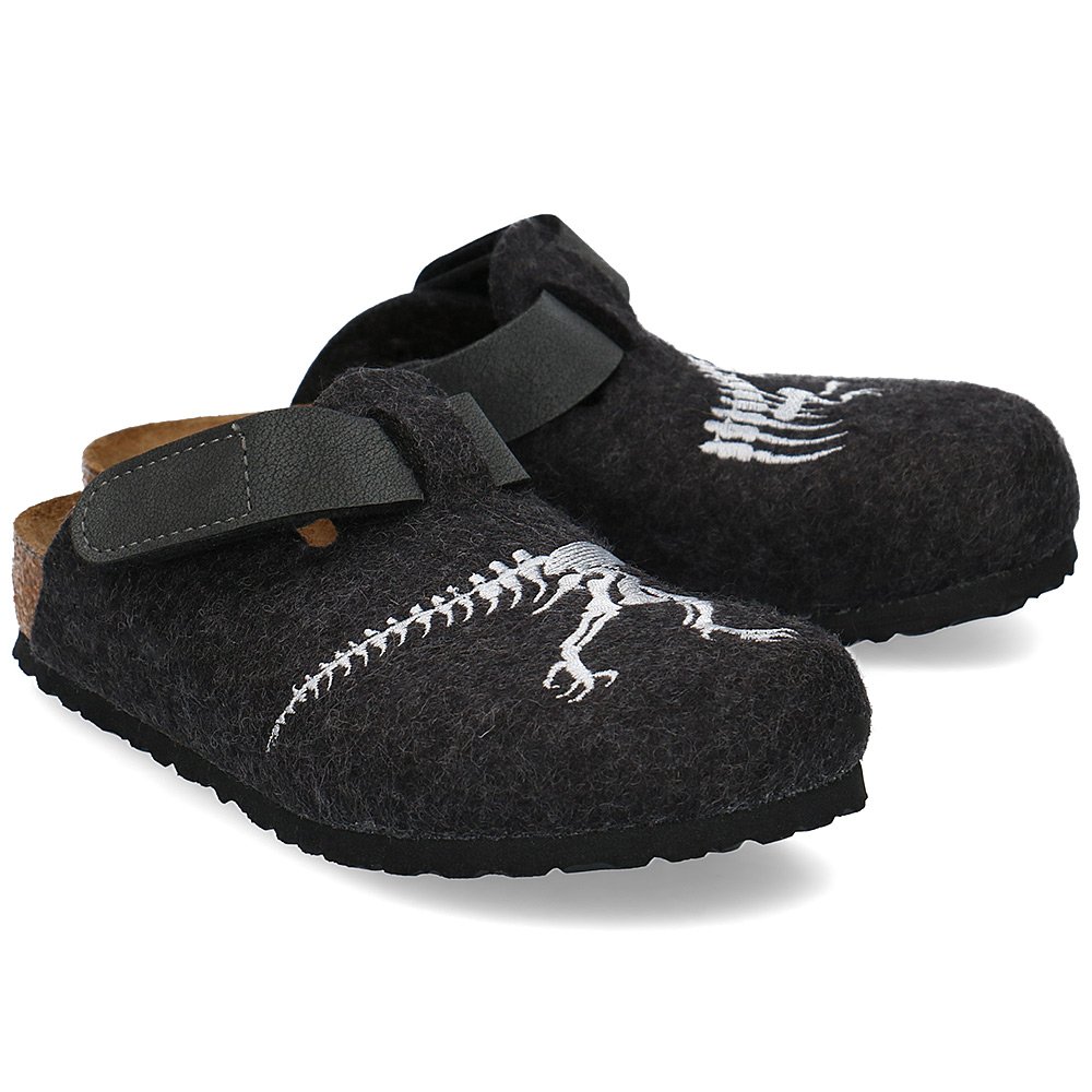 Birkenstock Szare Kapcie Dziecięce Dinozaur R.34