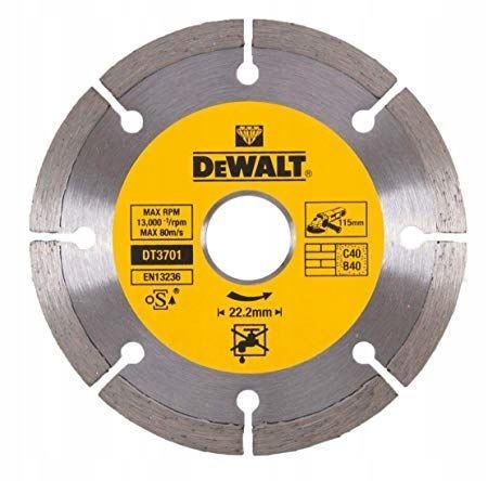 Tarcza diamentowa 115 mm na sucho DT3701 DeWalt