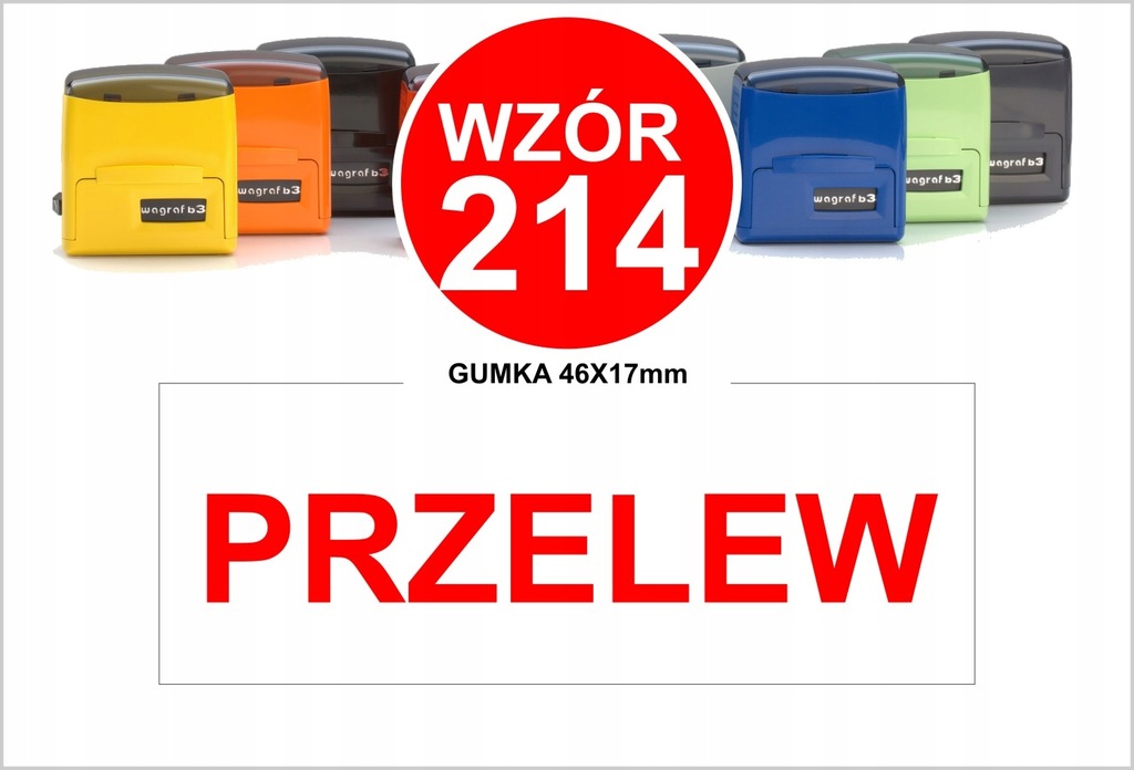 Pieczątka PRZELEW wzór 214