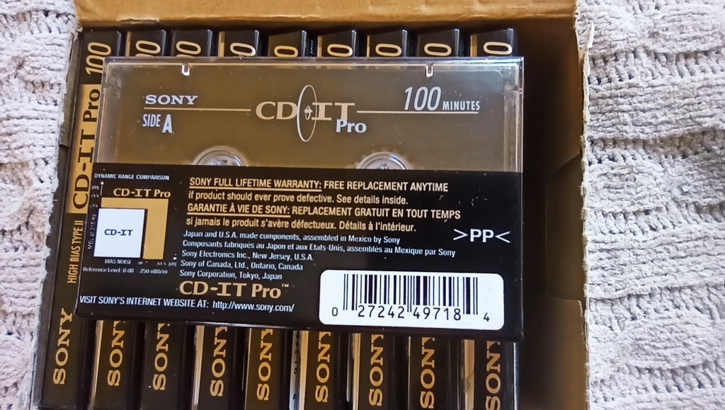 Купить Sony CD-IT II PRO 100 1996 г. НОВИНКА -1 шт.: отзывы, фото, характеристики в интерне-магазине Aredi.ru