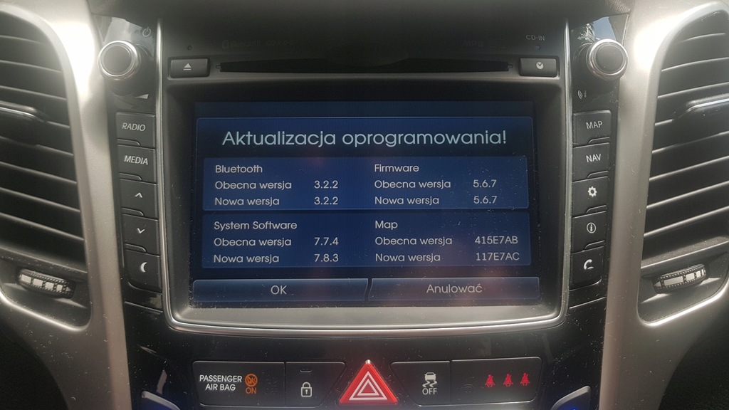 Aktualizacja map Hyundai/Kia 2018 7433103940 oficjalne