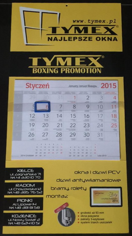 Kalendarz Tymex Boxing Promotion