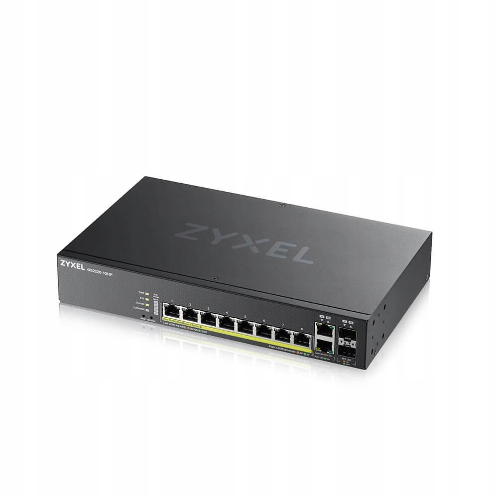Zyxel GS2220-10HP-EU0101FZarządzany L2 Gigabit Ethernet (10/100/1000) PoE+