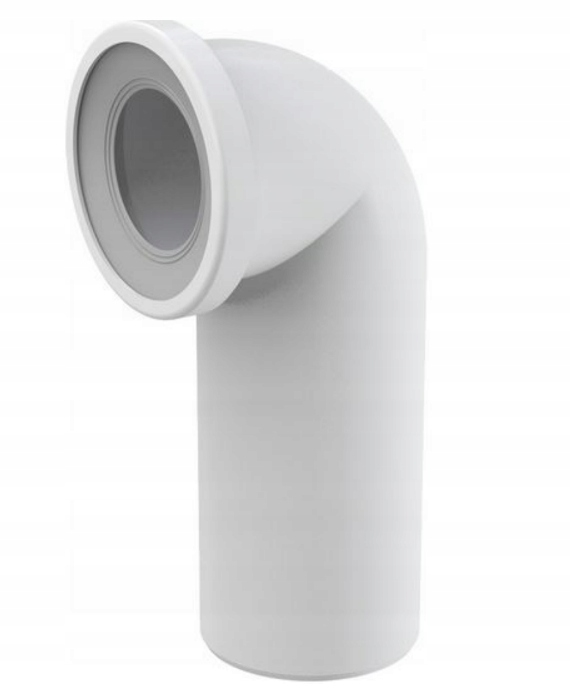 RURA PRZYŁĄCZE WC 110/90 KOLANO 90° BIAŁE
