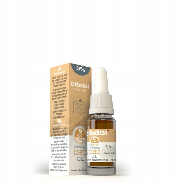 Olejek konopny CBD 5% 10ml Cibdol - Oryginał