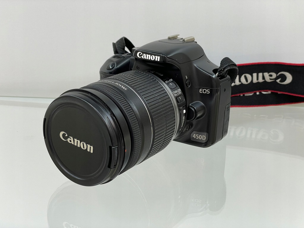 Aparat Lustrzanka Canon EOS 450D + Obiektyw 18-200 mm OPIS