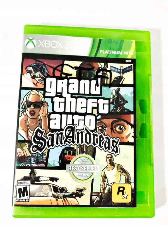 GRA XBOX 360 GTA SAN ANDREAS  8479130036  oficjalne archiwum Allegro
