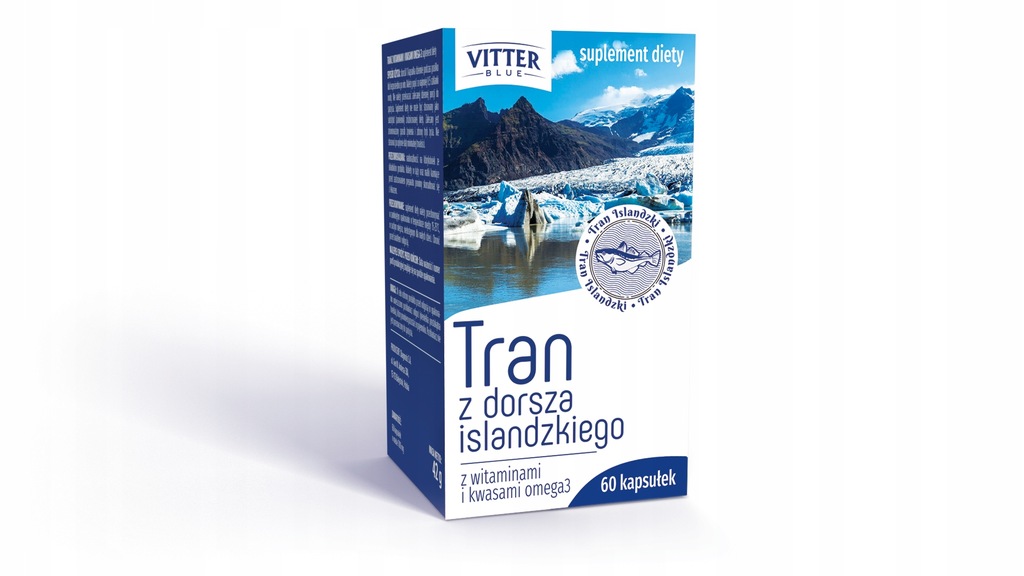 TRAN Z DORSZA ISLANDZKIEGO OMEGA 3 60 KAPSUŁEK