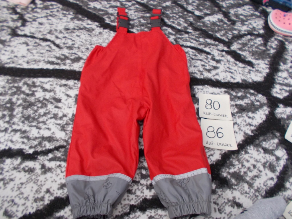 Spodnie narciarskie w rozmiarze 80/86