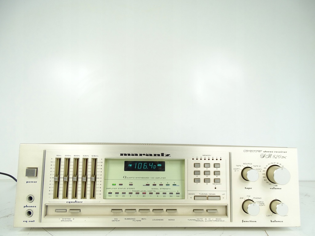 AMPLITUNER MARANTZ SR 820 DC-RECEIVER STAN BDB