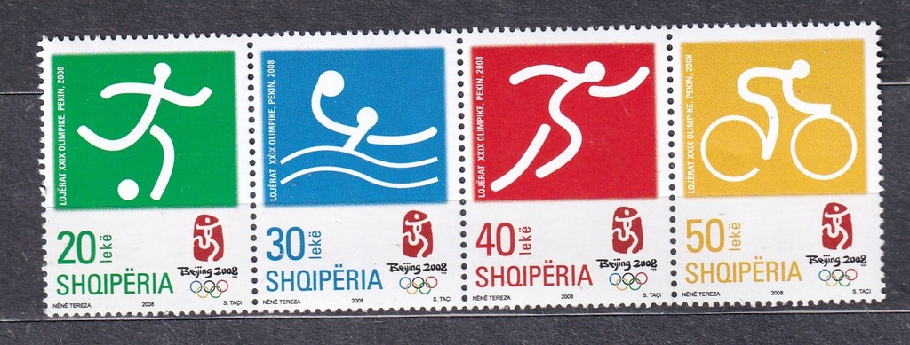 ALBANIA ** Olimpiada w Pekinie Mi 3263-66