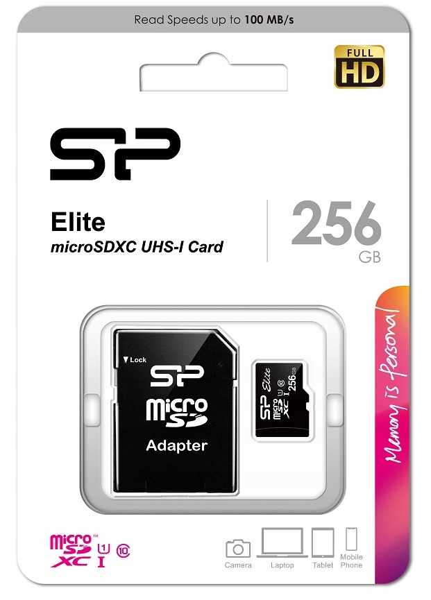 Karta pamięci Silicon Power microSDXC 256GB 100MBs