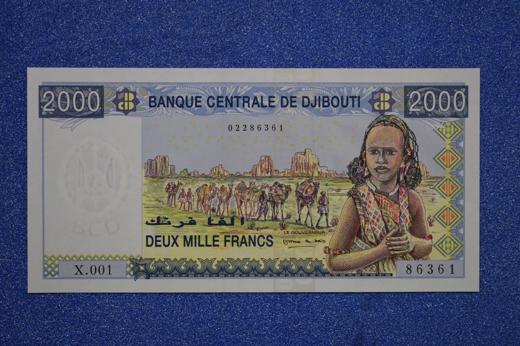 2000 FRANCS DJIBOUTI, 2002/09r, UNC, P-43