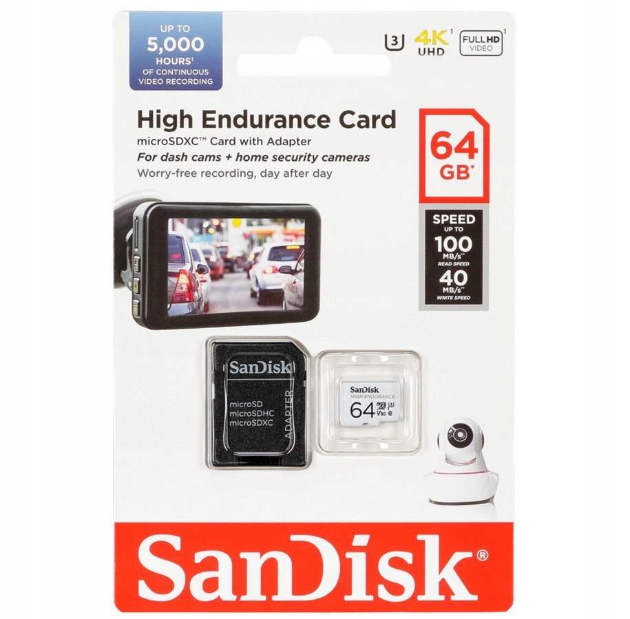 Karta pamięci SanDisk High Endurance SDXC 64GB