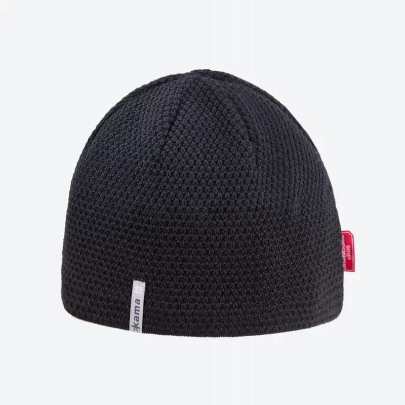 Czapka Kama Merino Wool/Acrylic Gore-Tex Infinium Windstopper, Black
