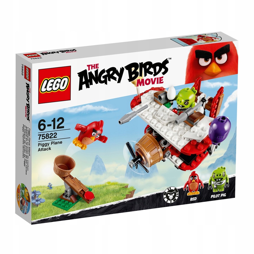 LEGO ANGRY BIRDS Atak samolotem świnek 75822