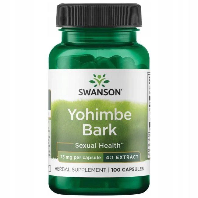 SWANSON YOHIMBE BARK 75mg 100k ODCHUDZANIE LIBIDO 12812810604