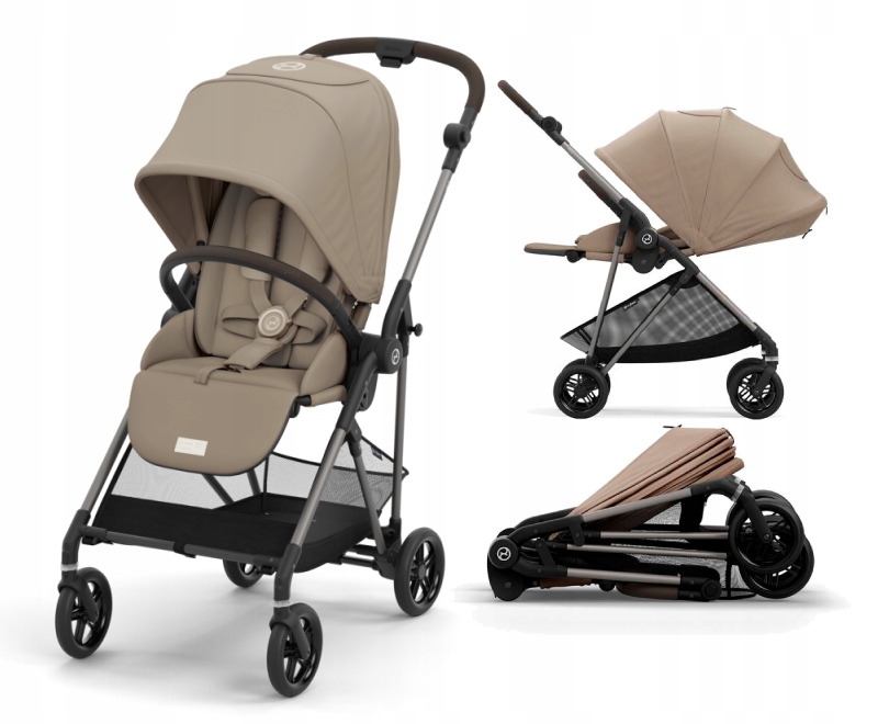 CYBEX LEKKI WÓZEK MELIO SPACEROWY PRZÓD-TYŁ DLA DZIECKA NOWORODKA KOSZ 5 KG