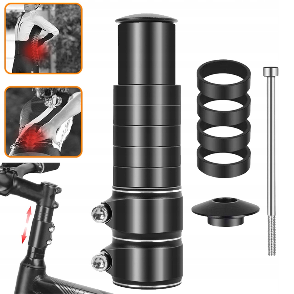 PRZEDŁUŻACZ KIEROWNICY ROWEROWEJ ADAPTER PRZEDŁUŻKA WSPORNIKA KIEROWNICY
