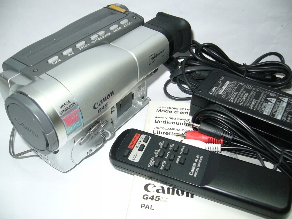 CANON G 45HiE - przegraj stare kasety Hi8/8mm