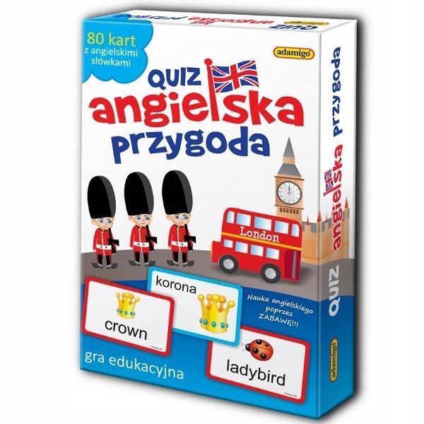 ADAMIGO GRA QUIZ ANGIELSKA PRZYGODA 5+