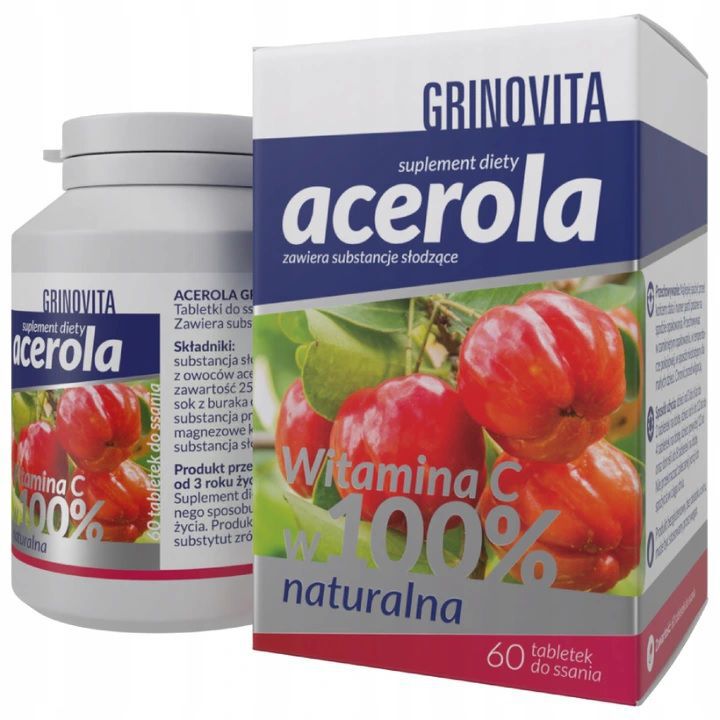 Acerola Grinovita 60 tabletek do ssania