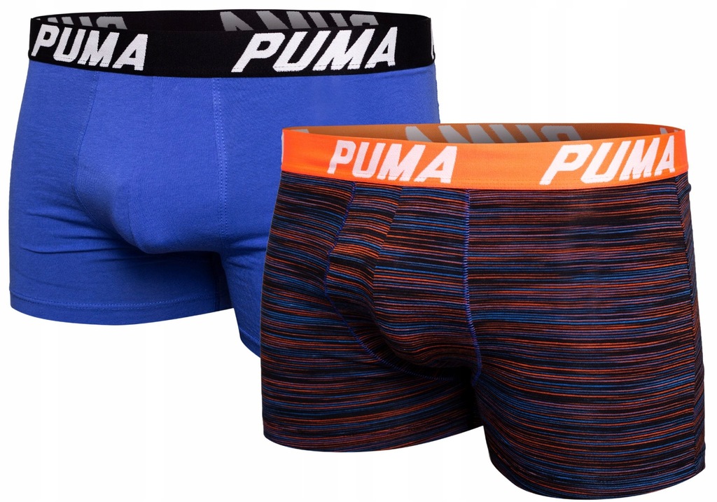 PUMA BOKSERKI MĘSKIE BLUE/ORANGE 2 PAK R: L