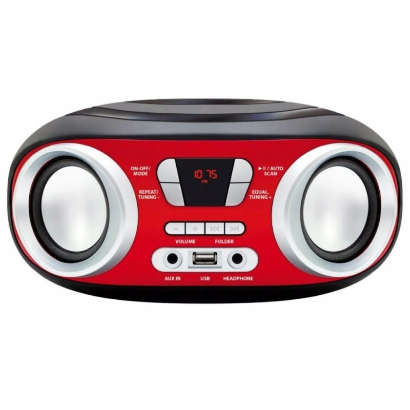 Boombox Głośnik z Bluetooth MANTA CHILLI PREMIUM RED