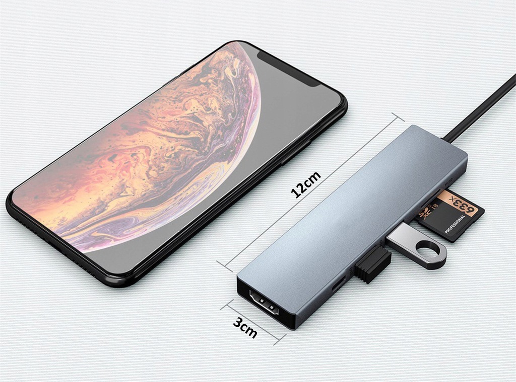 Купить Адаптер-концентратор 7-в-1 USB-C HDMI 4K SD Macbook Pro / Air: отзывы, фото, характеристики в интерне-магазине Aredi.ru