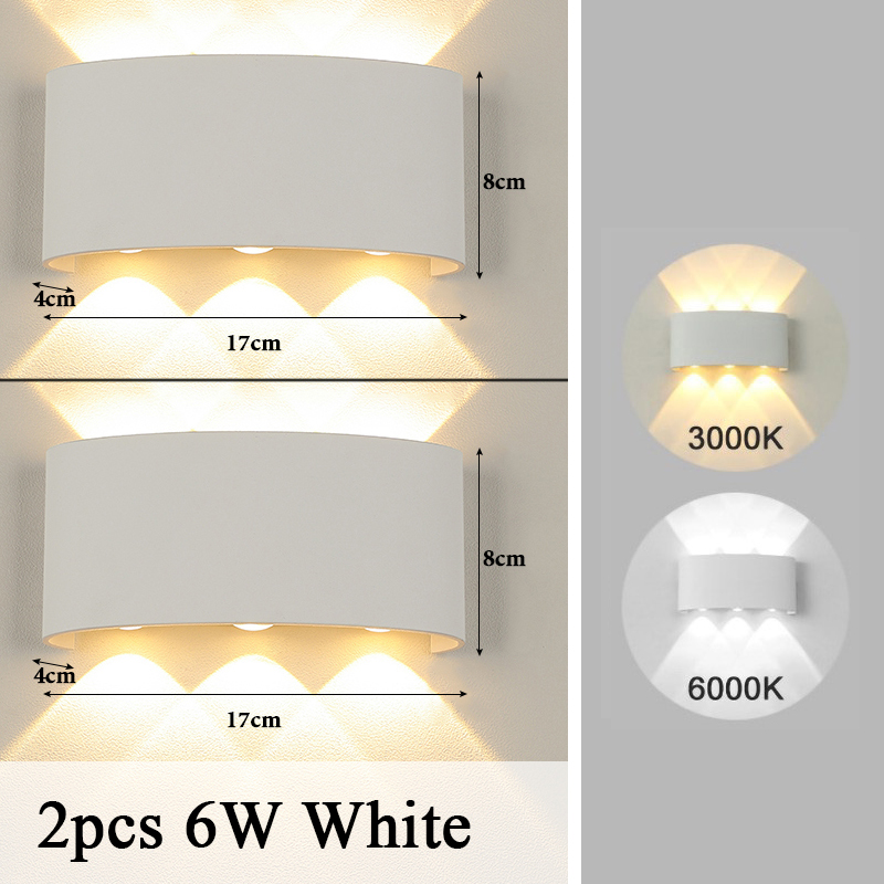 Kinkiet Led Lights wnętrze Ip65 wodoodporna zew