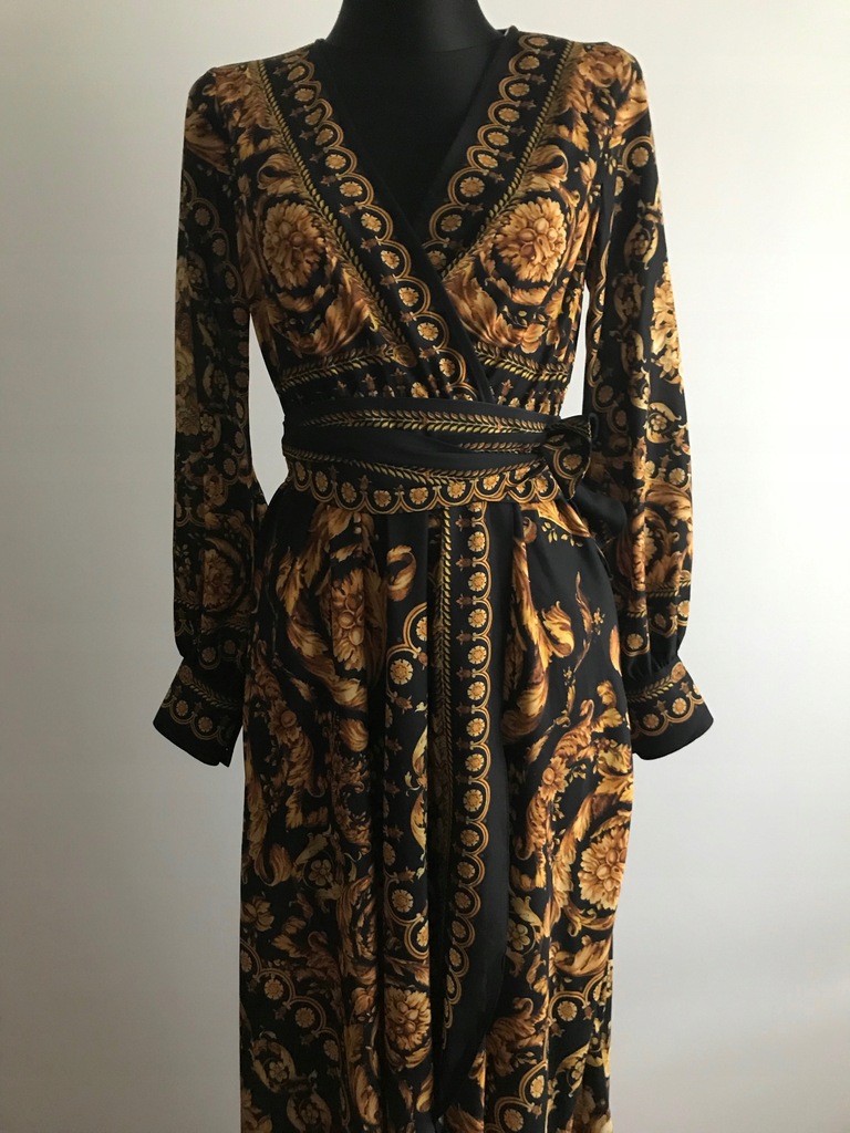 BEHCETTI ITALIA SUKIENKA MAXI WZÓR VERSACE roz. 38 - 7715932617 ...