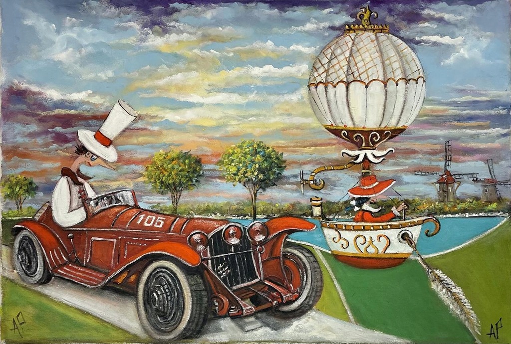 Artur Płachta, You are faster than my..., olej