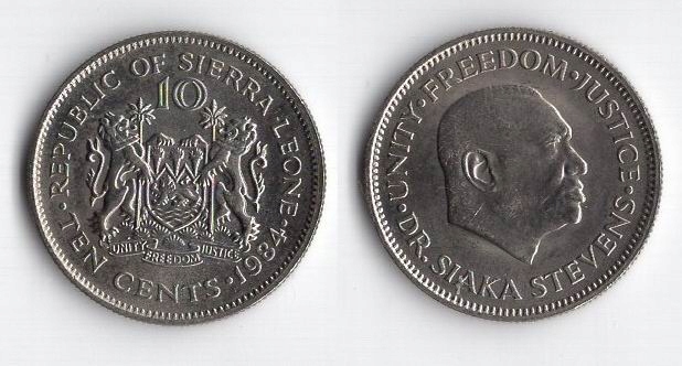 SIERRA LEONE 1984 10 CENTS