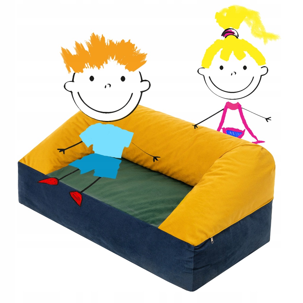 Sofa dla dzieci mini Kanapa Tapczanik Łóżko 110x60