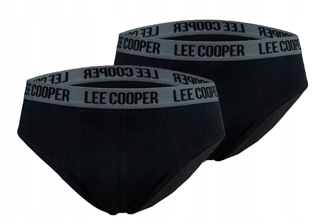 Slipy LEE COOPER Męskie 2-PAK CZARNE Bawełna XXL