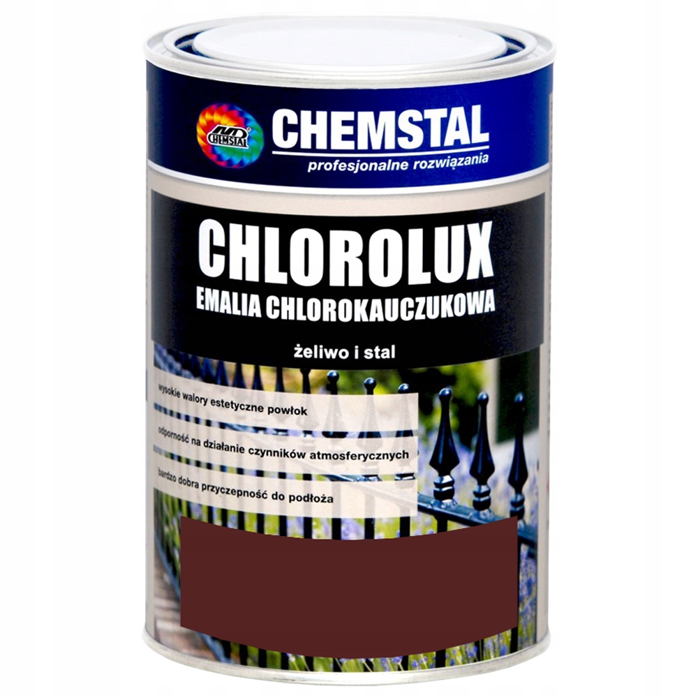 CHLOROLUX 5L Emalia chlorokauczukowa Czerwony Tlen