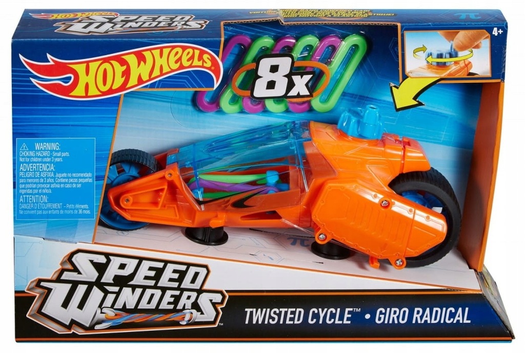 AUTONAKRĘCIAK MOTOCYKL Hot Wheels pomarańcz CYCLE