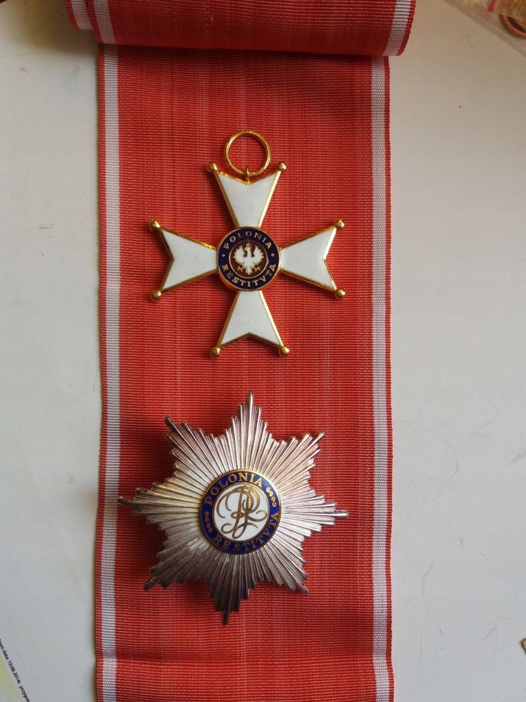 Order Odrodzenia Polski I klasy, z Gwiazdą, przedw