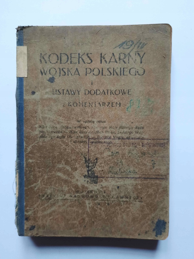 KODEKS KARNY WOJSKA POLSKIEGO 1946