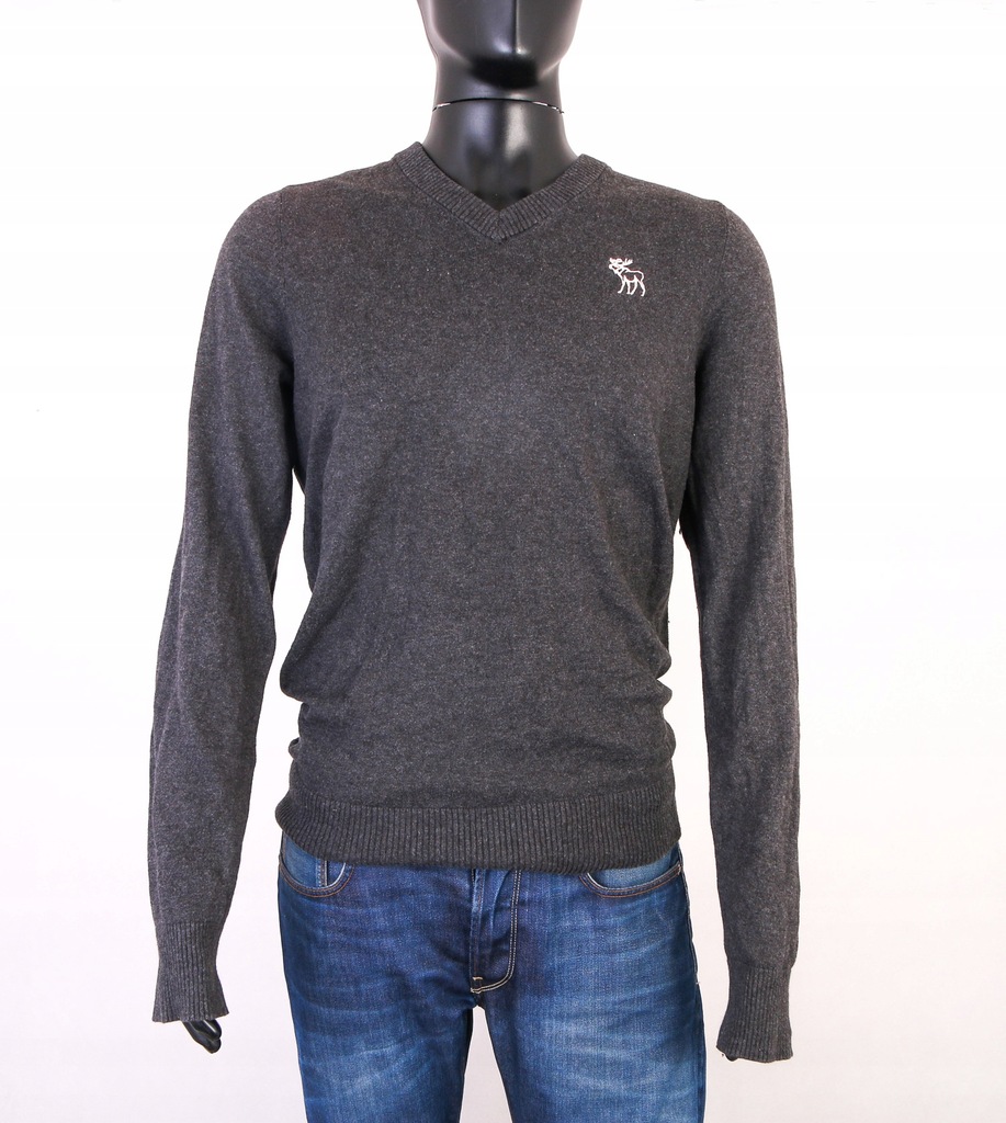 *X Abercrombie Fitch Sweter Męski V-Neck roz XL