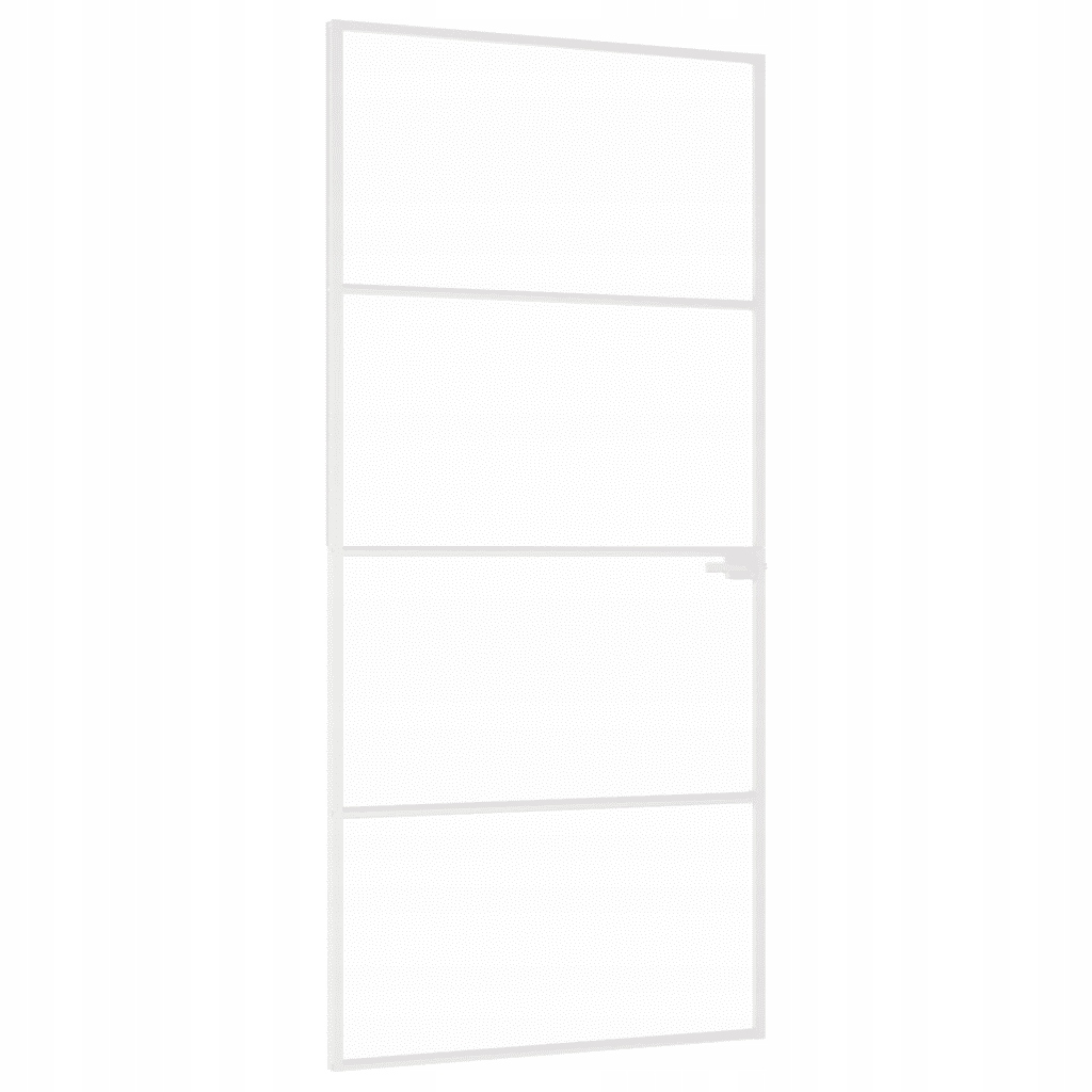 Drzwi wewnętrzne, białe, 93x201,5 cm, szkło i a