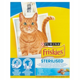 Friskies Sterilised z łososiem i dodatkiem warzyw Karma dla dorosłych kotów