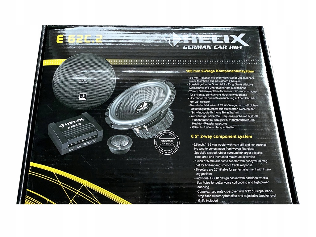 HELIX E 62C.2 Głośniki samochodowe System 165mm