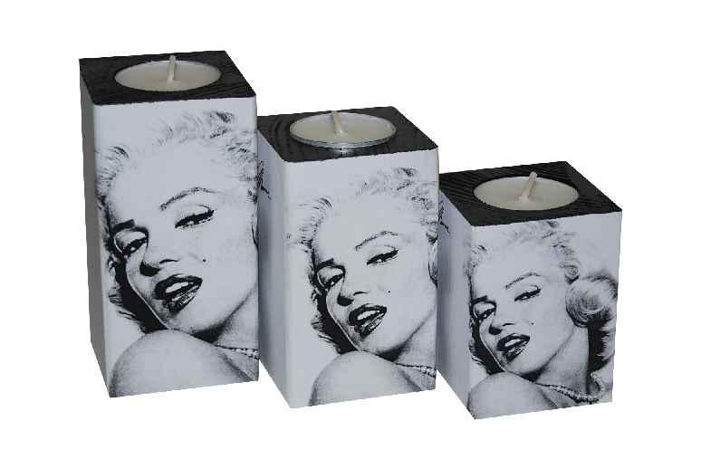 Świeczniki Marilyn Monroe od -ArtDesign-