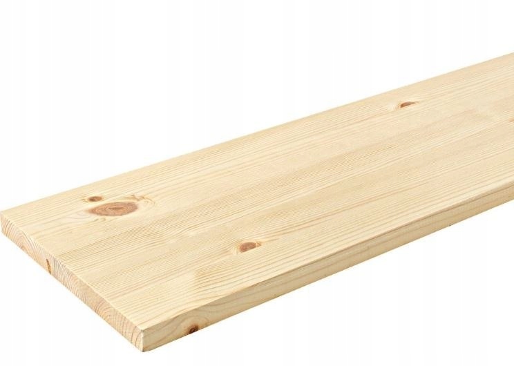 Półka deski sosna klejona 120x1,8x20cm drewno natu