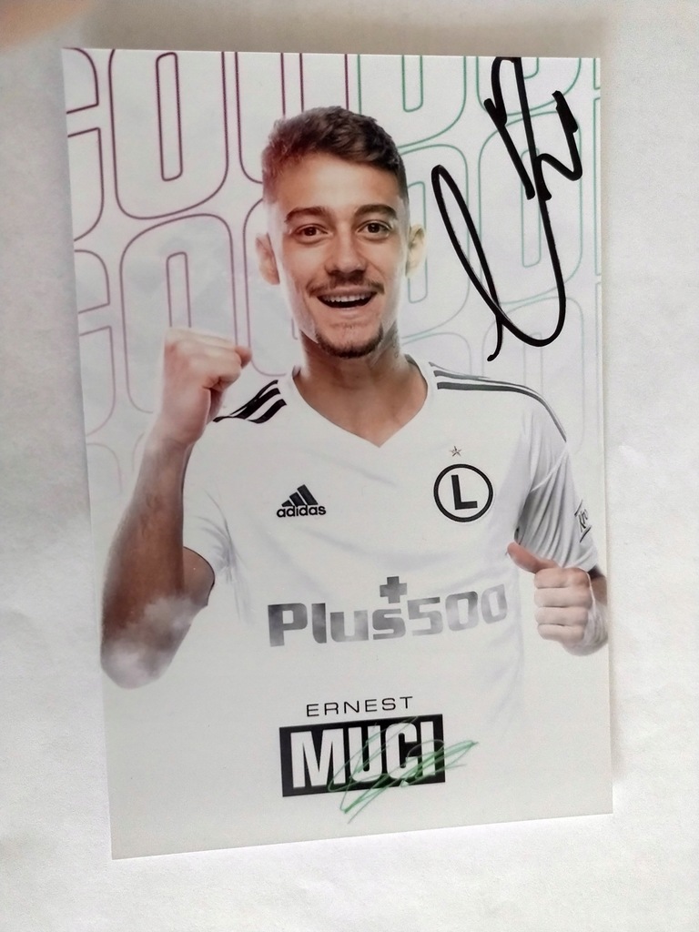 Zdjęcie 10x15 Legia autograf Ernest Muci 23/24 Gol