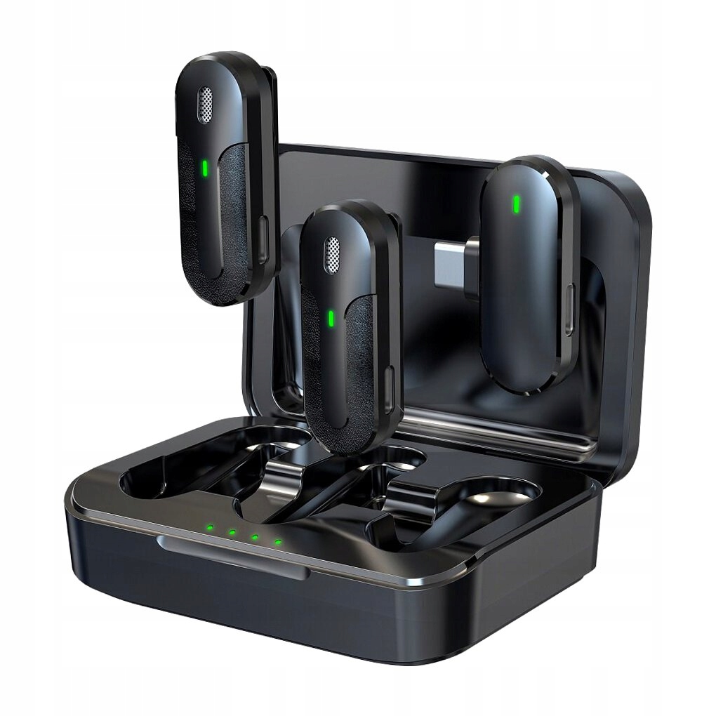 DEVIA MIKROFON DO TELEFONU KINTONE USB-C BEZPRZEWODOWY PODWÓJNY KRAWATOWY C